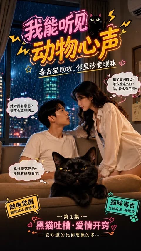 โปสเตอร์ ฉันได้ยินใจสัตว์ (我能听见动物心声)