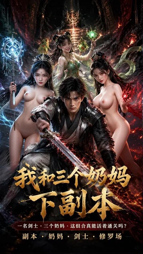 โปสเตอร์ ลงดันเจี้ยนกับสามพี่เลี้ยง (我和三个奶妈下副本)